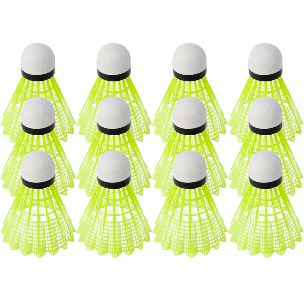 Badminton Nylon Shuttlecock - Bolas de bádminton verdes de 6/12