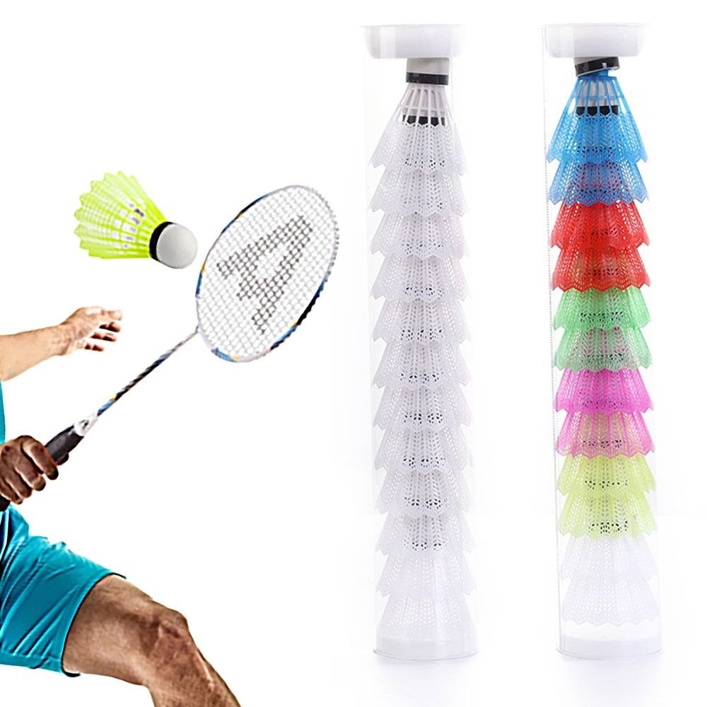 Badminton Nylon Shuttlecock - Bola de espuma multicolor para bádminton,