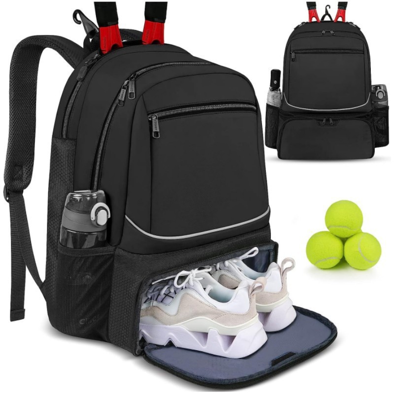 Badminton Player - Mochila de tenis de gran capacidad,