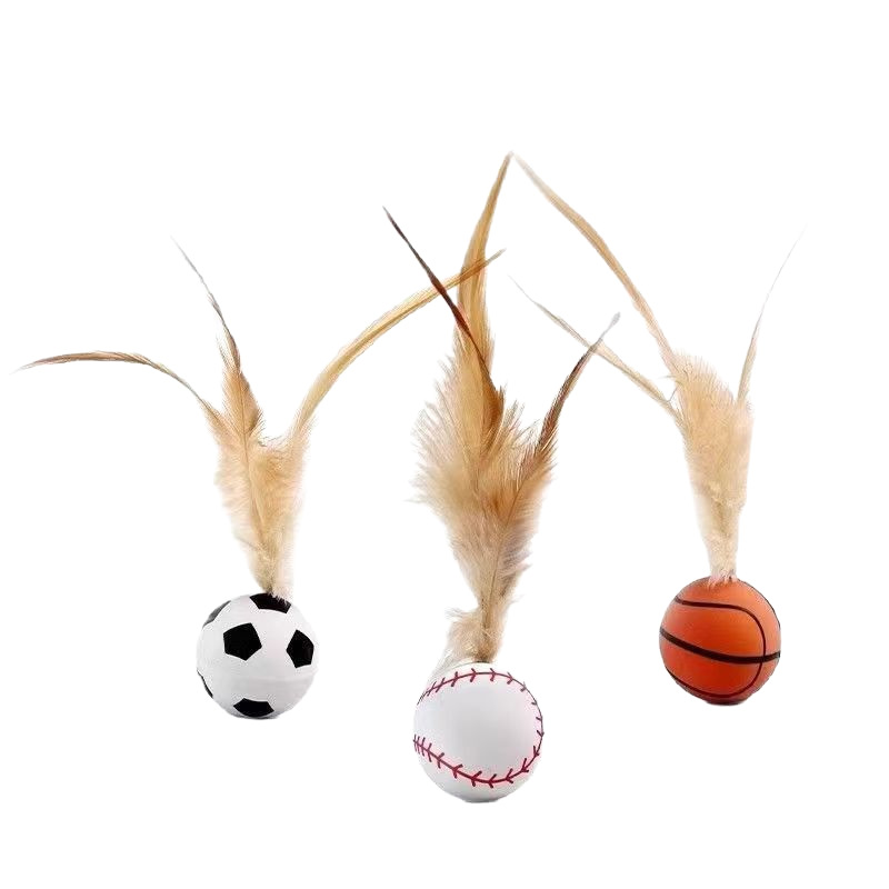 Badminton Queen - Pelotas Elásticas para Gatos, Pelotas de
