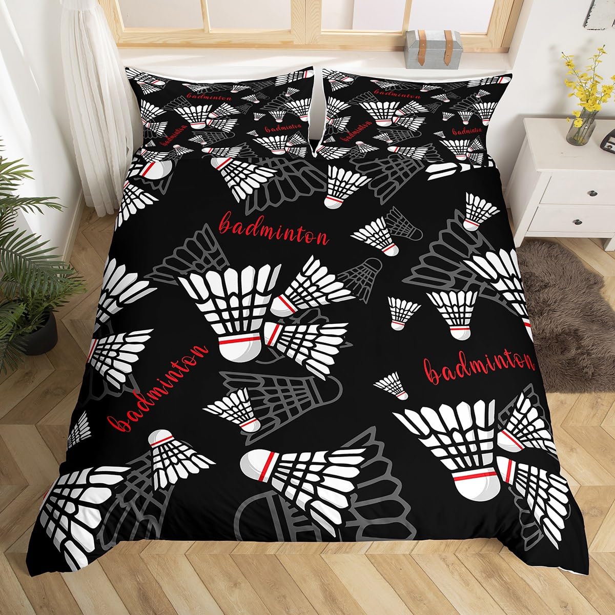 Funda de edredón de bádminton, - Badminton Queen reseña y precio