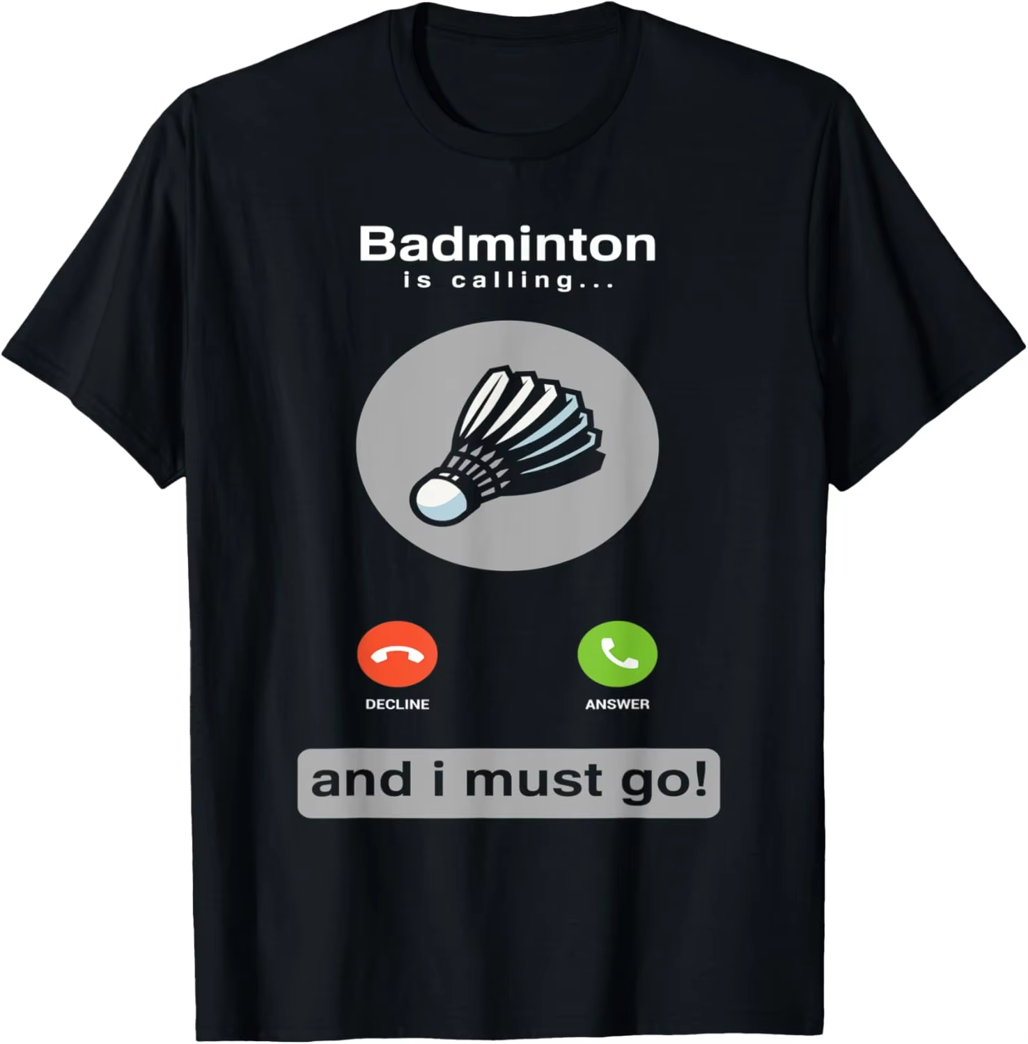 Camiseta divertida de bádminto - Badminton Is Calling reseña y precio
