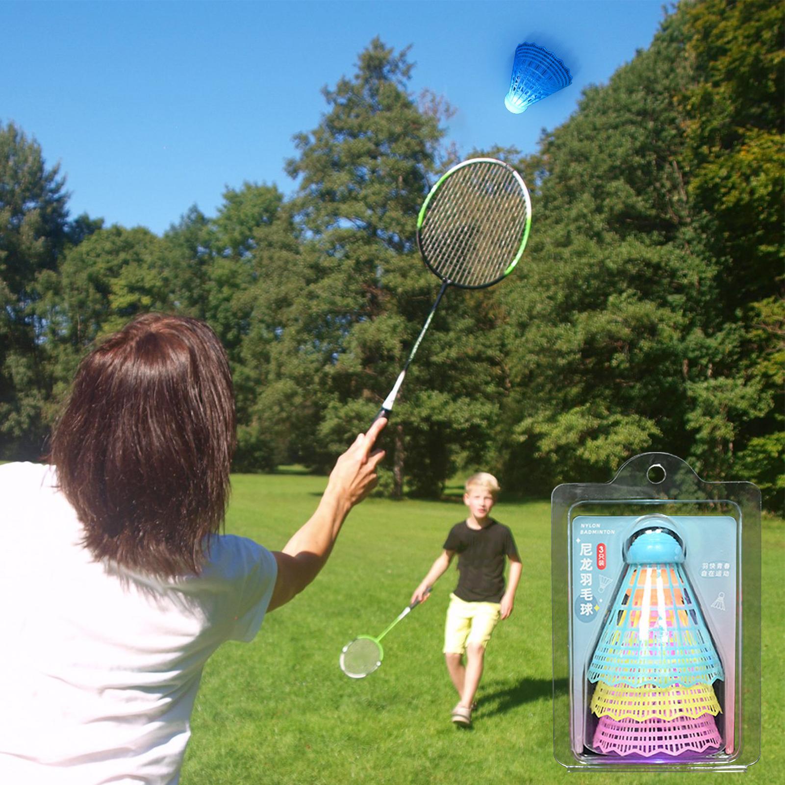 3 unidades de pelotas de bádmi - Badminton Nylon Shuttlecock reseña y precio