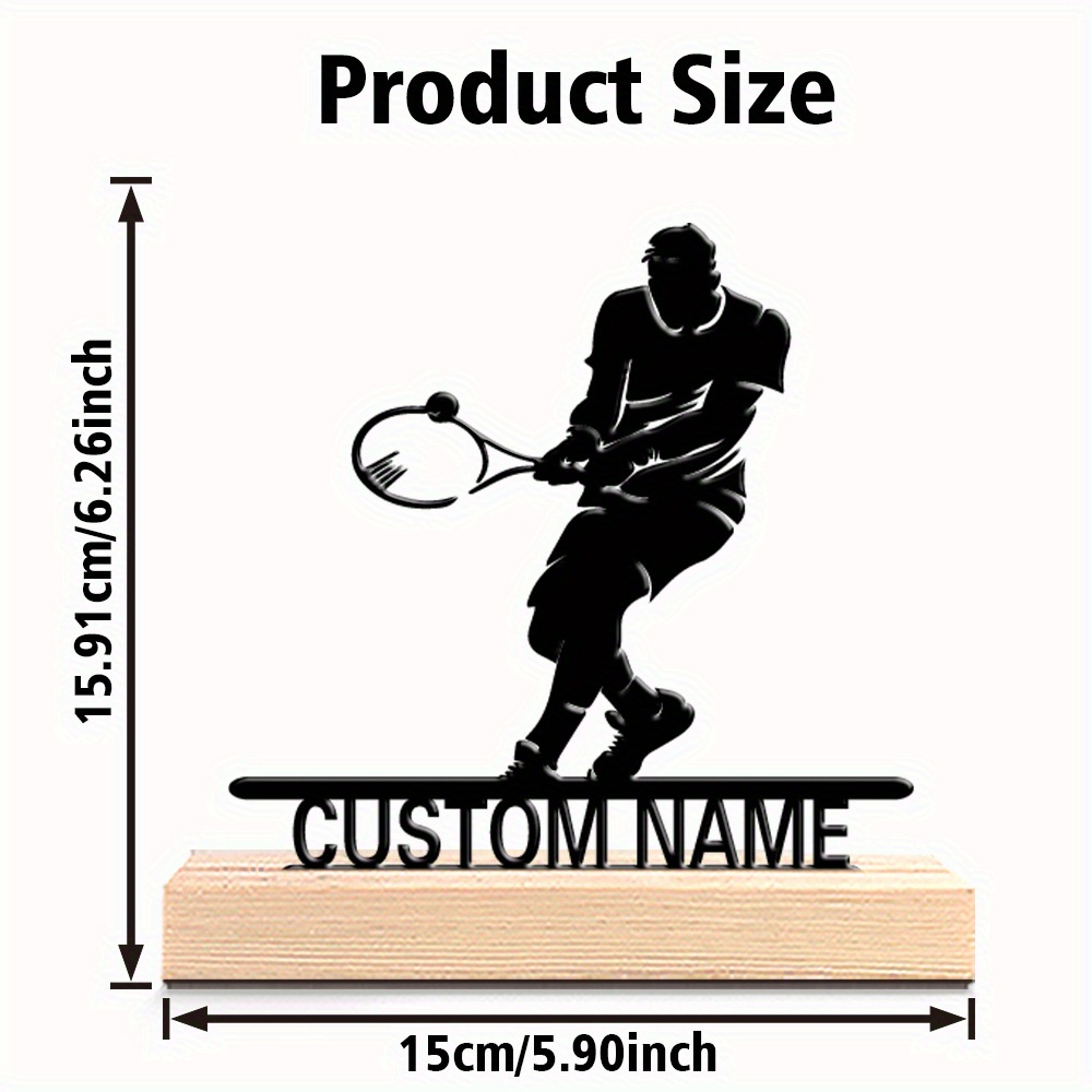Estatua Metálica Personalizada - Badminton Player reseña y precio